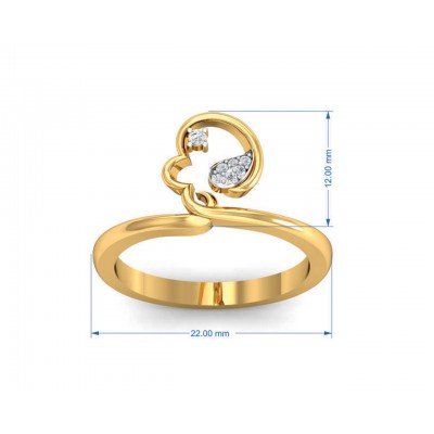 Reya Diamond Pendant, earring ring set In gold